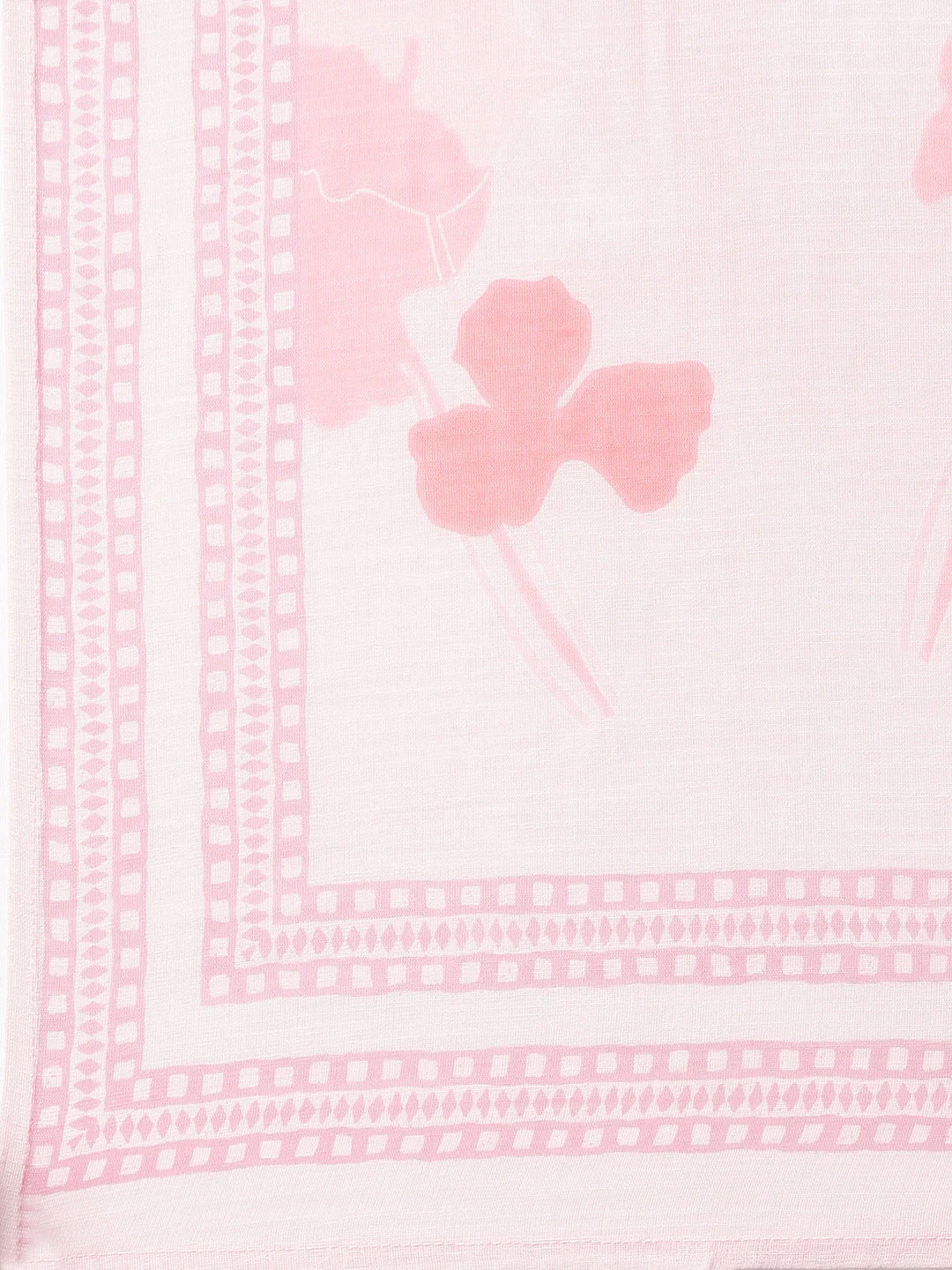 Neerus Baby pink Printed Straight Kurta and Trousers With Dupatta - Image 7