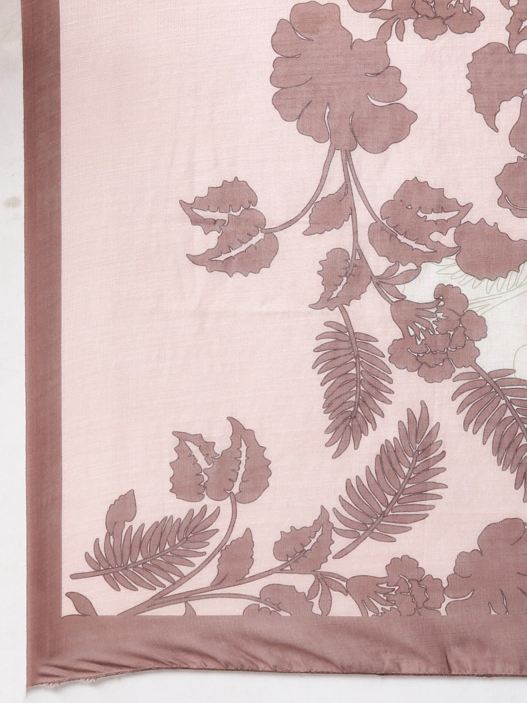 Neerus Brown Printed Straight Kurta and Trousers With Dupatta - Image 6