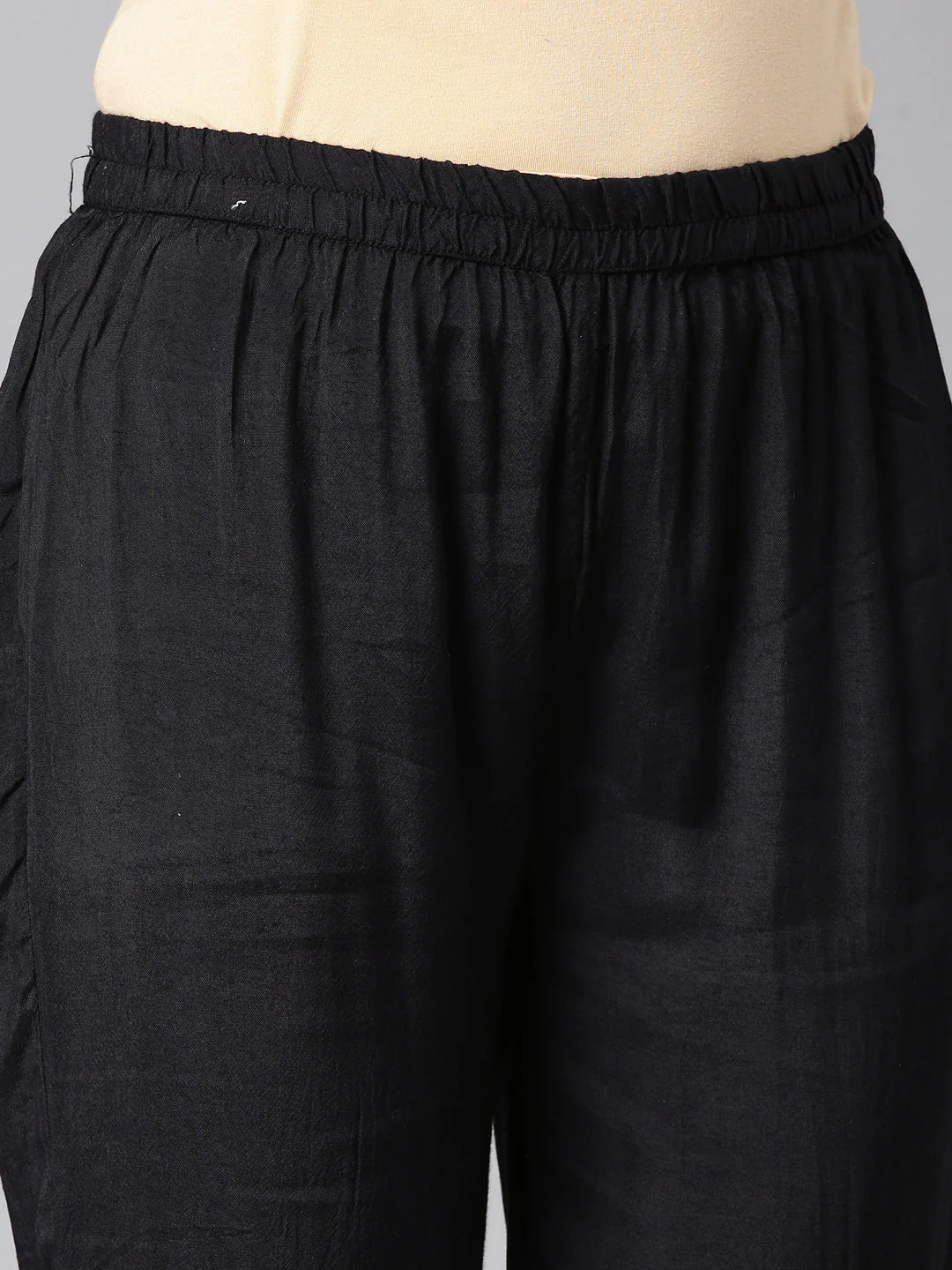 Neerus Brown Solid Straight Kurta and Trousers With Dupatta - Image 6