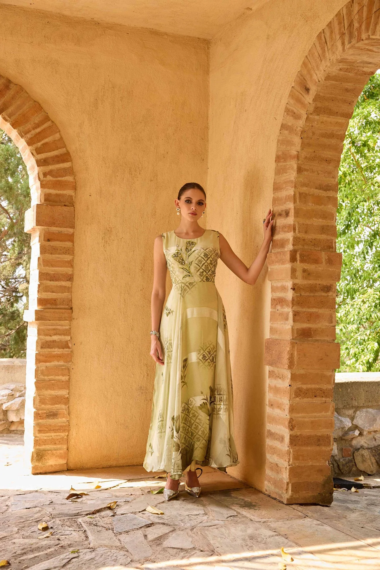 Neerus Pista Casual Maxi Printed Dresses - Image 3