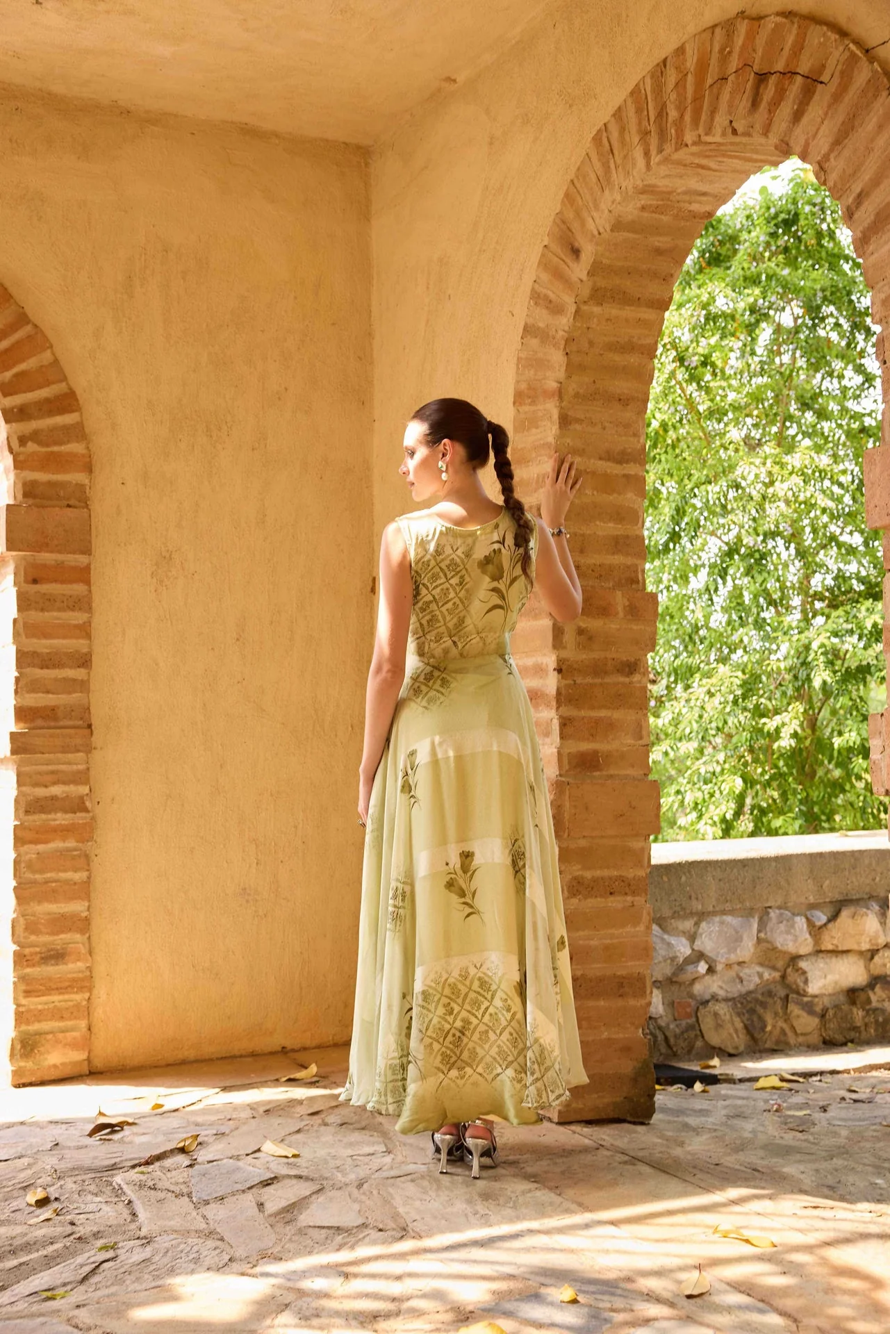 Neerus Pista Casual Maxi Printed Dresses - Image 4