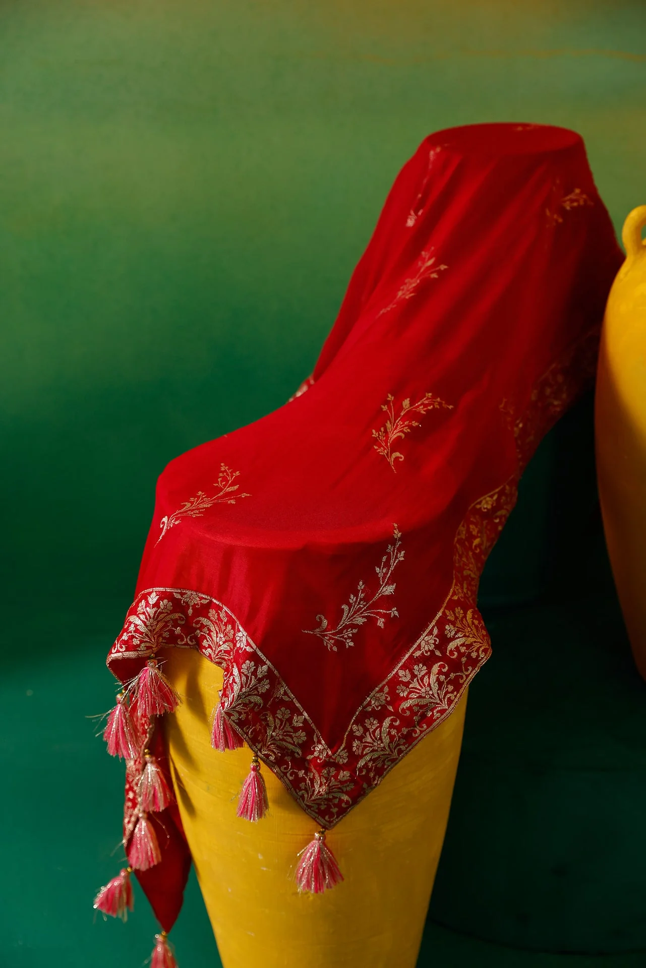 Neerus Green Embroidery Organza Fabric Anarkali Plazzo and Dupatta. - Image 11