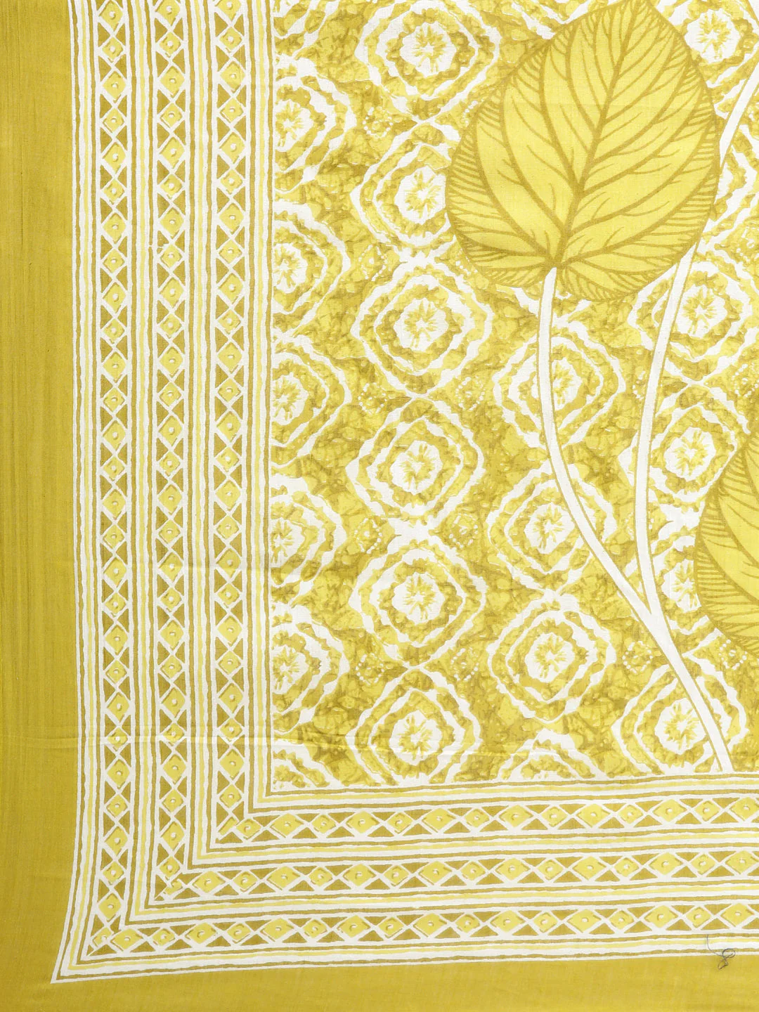 Neerus Lime green Printed Anarkali Kurta and Trousers With Dupatta - Image 8