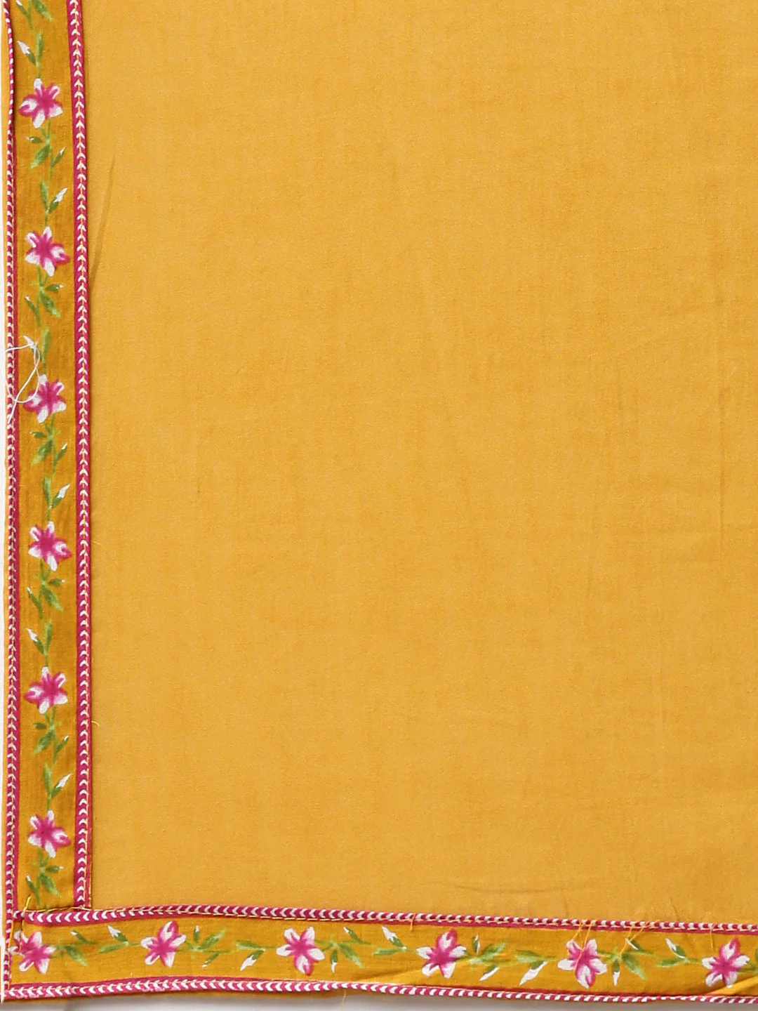 Neerus Mustard Printed Anarkali Kurta and Trousers With Dupatta - Image 7