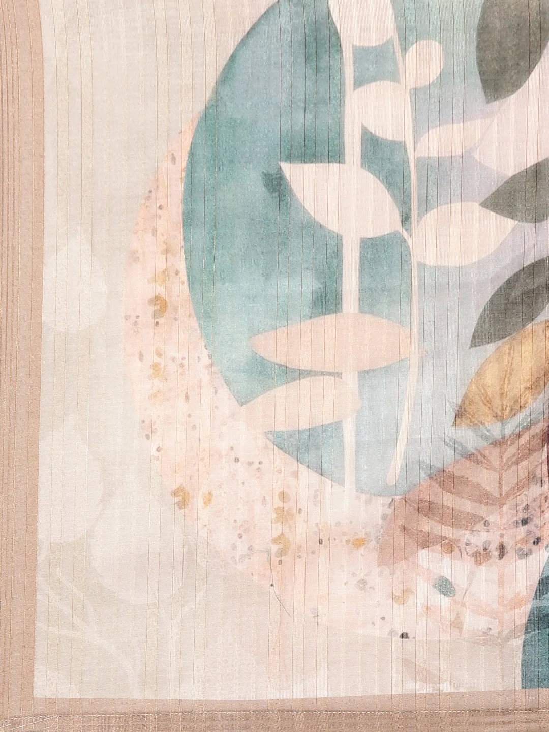 Neerus Peach Printed Straight Kurta and Trousers With Dupatta - Image 7