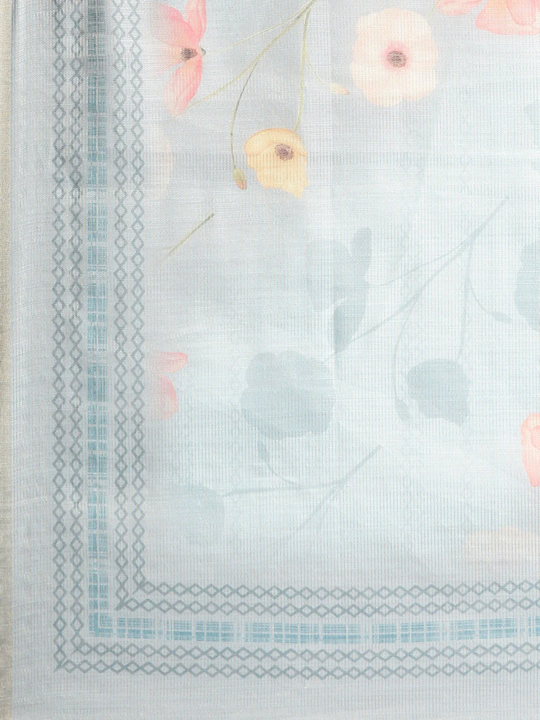 Neerus Mint Printed Straight Kurta and Trousers With Dupatta - Image 6