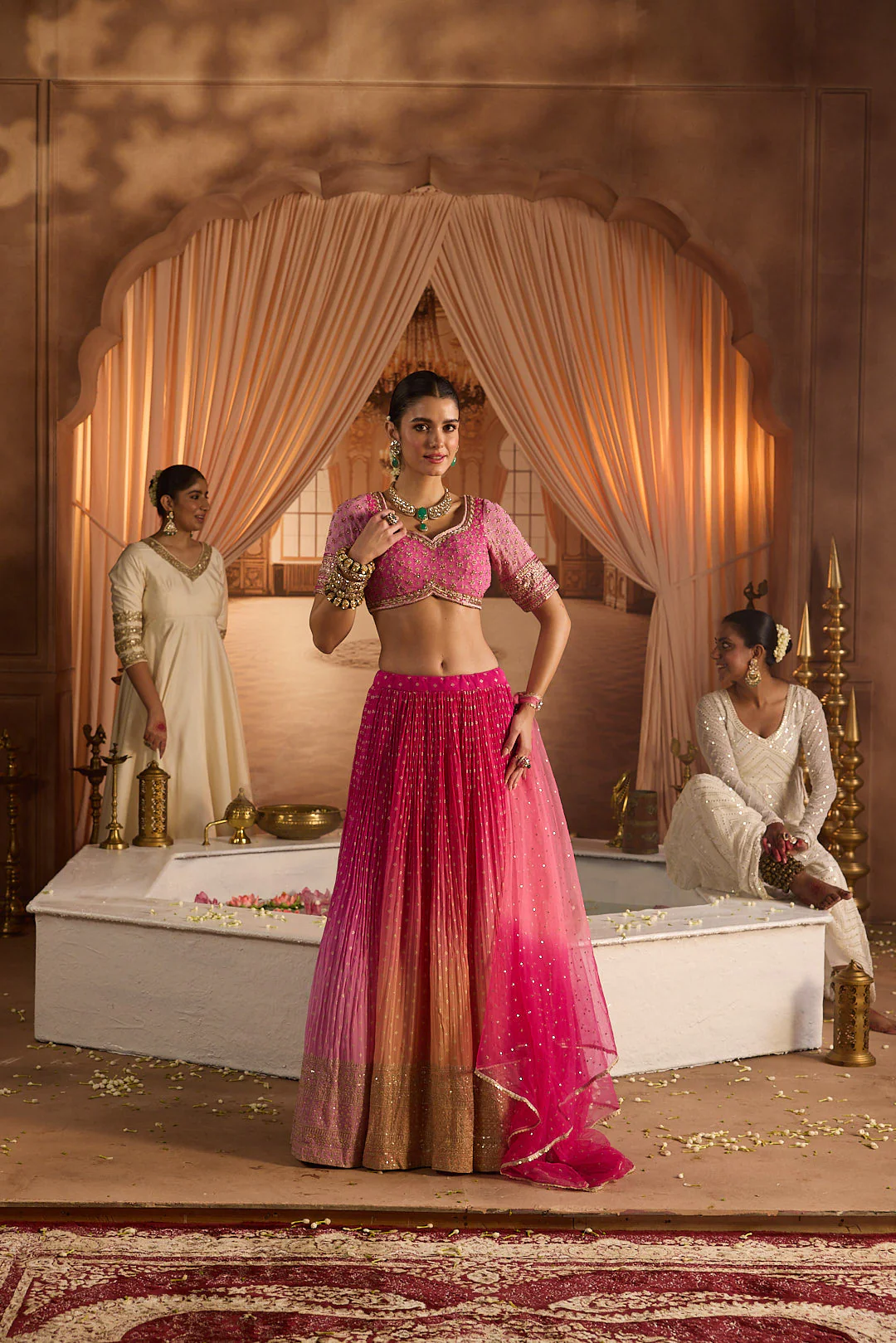 Neerus Rani Embroidery work georgette fabric ghagra set - Image 6