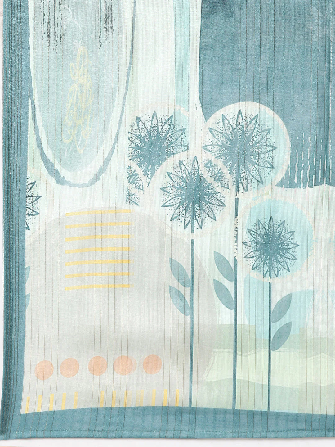 Neerus Sea Green Solid Straight Kurta and Trousers With Dupatta - Image 7